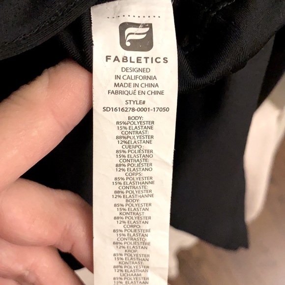 Fabletics little black dress L elastane straps - Picture 7 of 8